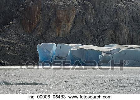 View of iceberg in lake, Grey Glacier, Grey Lake, Torres del Paine National Park, Patagonia, Chile View Large Photo Image Stock Image - View of iceberg in lake, Grey Glacier, Grey Lake, Torres del Paine National Park, Patagonia, Chile. Fotosearch