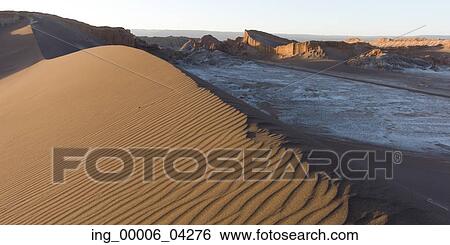 View of patterned sand dune, Valle de la Luna, San Pedro de Atacama, El Loa Province, Antofagasta Region, Chile View Large Photo Image Stock Photograph - View of patterned sand dune, Valle de la Luna, San Pedro de Atacama, El Loa Province, Antofagasta Region, Chile. Fotosearch