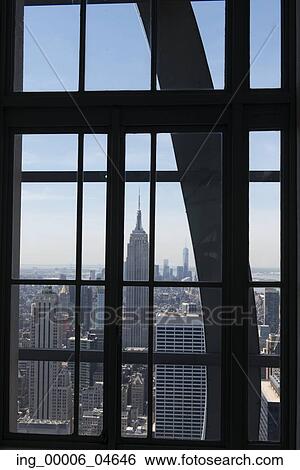 View of the Empire State Building from Top of the Rock observation deck, Midtown Manhattan, New York City, New York State, USA View Large Photo Image Stock Photograph - View of the Empire State Building from Top of the Rock observation deck, Midtown Manhattan, New York City, New York State, USA. Fotosearch