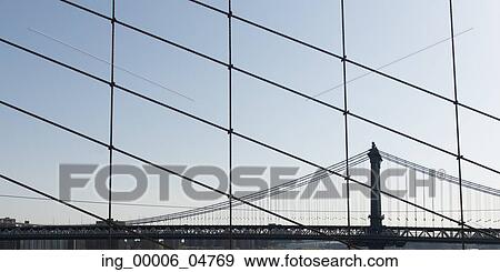 View of the Manhattan Bridge, Fulton Ferry District, New York City, New York State, USA View Large Photo Image Stock Photo - View of the Manhattan Bridge, Fulton Ferry District, New York City, New York State, USA. Fotosearch