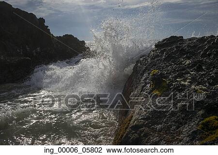 View of waves breaking at coast, Ixtapa, Guerrero, Mexico View Large Photo Image Stock Image - View of waves breaking at coast, Ixtapa, Guerrero, Mexico. Fotosearch