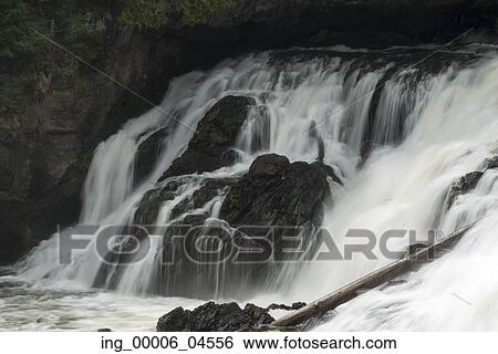 Waterfall in a forest, Plaisance Falls, Petite-Nation River, Quebec, Canada View Large Photo Image Stock Photograph - Waterfall in a forest, Plaisance Falls, Petite-Nation River, Quebec, Canada. Fotosearch