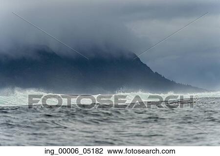 Waves breaking on the coast, Skeena-Queen Charlotte Regional District, Haida Gwaii, Graham Island, British Columbia, Canada View Large Photo Image Stock Image - Waves breaking on the coast, Skeena-Queen Charlotte Regional District, Haida Gwaii, Graham Island, British Columbia, Canada. Fotosearch