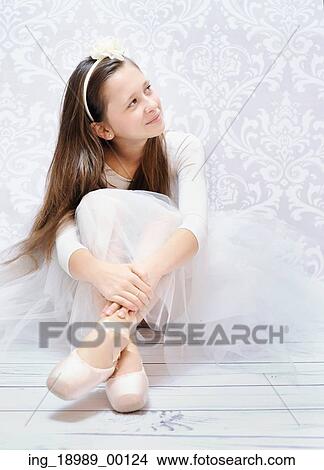 Picture - Young and cheerful ballet dancer. Fotosearch
