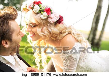 Young marriage couple during the honeymon View Large Photo Image Stock Photograph - Young marriage couple during the honeymon. Fotosearch