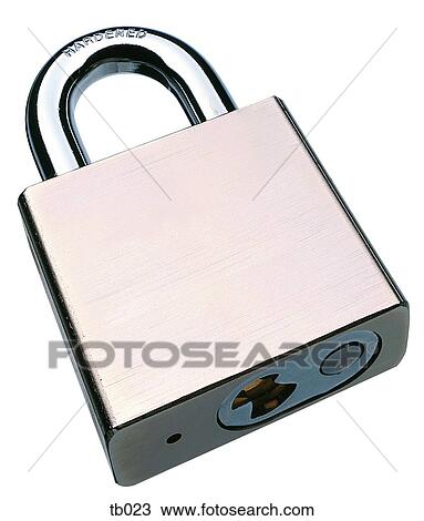 Photograph of a brass padlock View Large Photo Image Stock Image - Photograph of a brass padlock. Fotosearch