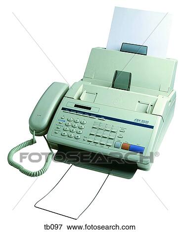 Photograph of a fax machine View Large Photo Image Stock Photo - Photograph of a fax machine. Fotosearch