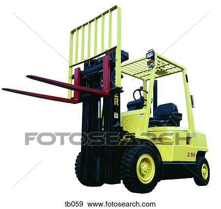 Photograph of a fork lift truck View Large Photo Image Stock Photo - Photograph of a fork lift truck. Fotosearch