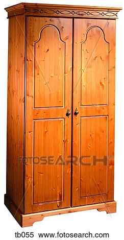 Photograph of a traditional pine wardrobe View Large Photo Image Stock Photography - Photograph of a traditional pine wardrobe. Fotosearch