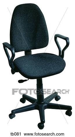 Stock Image - Photograph of an office swivel chair. Fotosearch