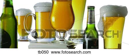 Photograph of beer in glasses and bottles View Large Photo Image Stock Image - Photograph of beer in glasses and bottles. Fotosearch