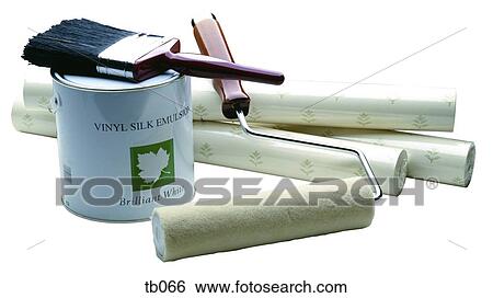 Photograph of paint pot, brush and other painting and decorating items View Large Photo Image Stock Photograph - Photograph of paint pot, brush and other painting and decorating items. Fotosearch