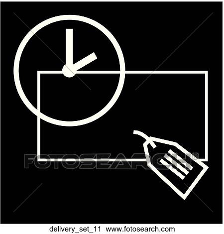 Clip Art - Web Page "Delivery" Symbol/Icon. Fotosearch