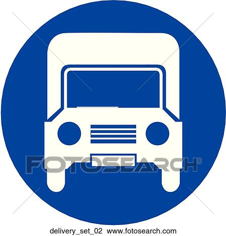 Web Page "Delivery" Symbol/Icon View Large Illustration Drawing - Web Page "Delivery" Symbol/Icon. Fotosearch