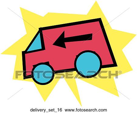 Stock Illustration - Web Page "Delivery" Symbol/Icon. Fotosearch