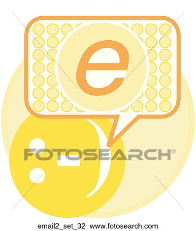 Web Page "Email" Symbol/Icon View Large Illustration Drawing - Web Page "Email" Symbol/Icon. Fotosearch