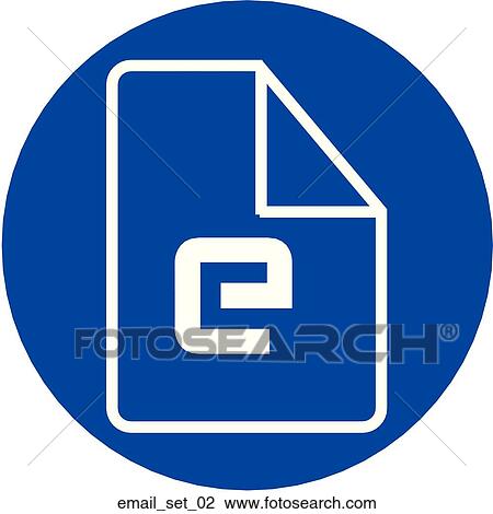 Web Page "Email" Symbol/Icon View Large Illustration Drawing - Web Page "Email" Symbol/Icon. Fotosearch