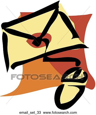 Web Page "Email" Symbol/Icon View Large Illustration Drawing - Web Page "Email" Symbol/Icon. Fotosearch