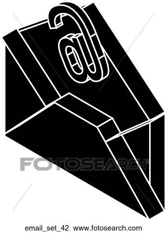 Web Page "Email" Symbol/Icon View Large Illustration Drawing - Web Page "Email" Symbol/Icon. Fotosearch