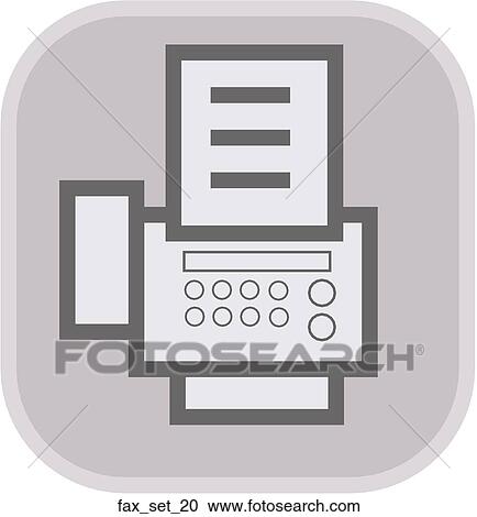 Web Page "Fax" Symbol/Icon View Large Illustration Clipart - Web Page "Fax" Symbol/Icon. Fotosearch
