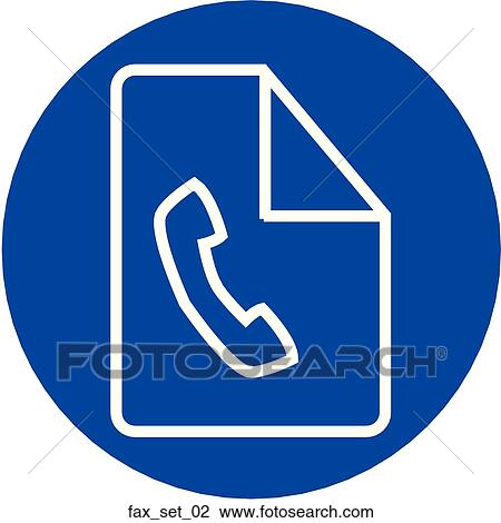 Web Page "Fax" Symbol/Icon View Large Illustration Drawing - Web Page "Fax" Symbol/Icon. Fotosearch