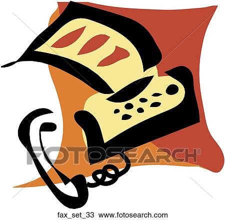 Web Page "Fax" Symbol/Icon View Large Illustration Drawing - Web Page "Fax" Symbol/Icon. Fotosearch