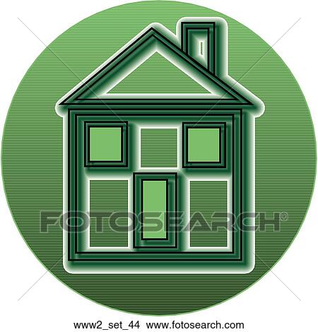 Stock Illustration - Web Page "Home" Symbol/Icon. Fotosearch