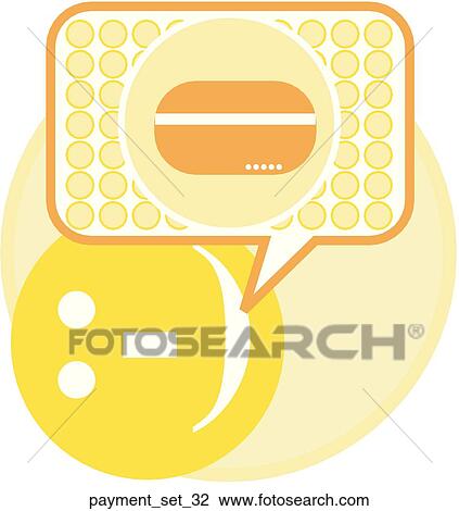 Web Page "Payment" Symbol/Icon View Large Illustration Drawing - Web Page "Payment" Symbol/Icon. Fotosearch