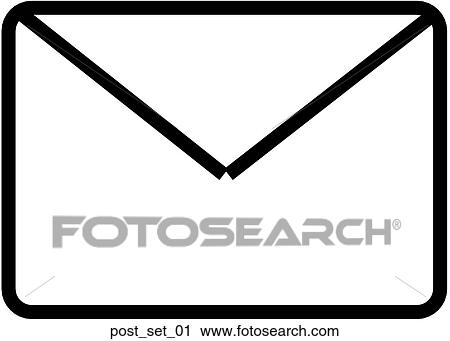 Clip Art - Web Page "Post" or "Email" Symbol/Icon. Fotosearch