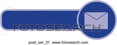 Clip Art - Web Page "Post" or "Email" Symbol/Icon. Fotosearch