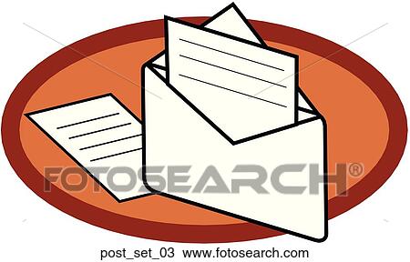Drawing - Web Page "Post" or "Email" Symbol/Icon. Fotosearch
