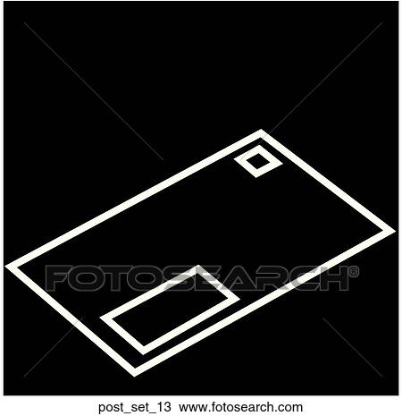Drawing - Web Page "Post" or "Email" Symbol/Icon. Fotosearch