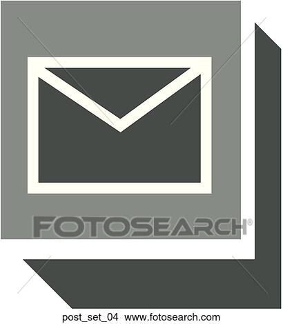 Stock Illustration - Web Page "Post" or "Email" Symbol/Icon. Fotosearch