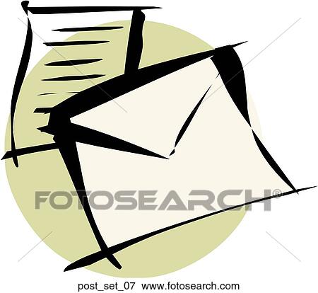 Stock Illustration - Web Page "Post" or "Email" Symbol/Icon. Fotosearch
