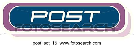 Stock Illustration - Web Page "Post" or "Email" Symbol/Icon. Fotosearch