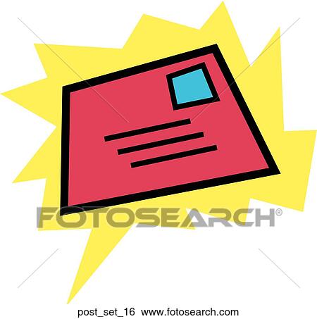 Stock Illustration - Web Page "Post" or "Email" Symbol/Icon. Fotosearch