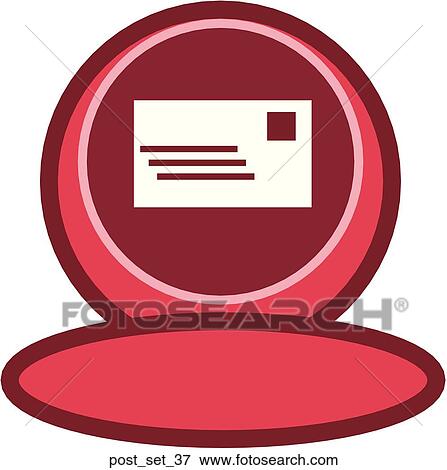 Stock Illustration - Web Page "Post" or "Email" Symbol/Icon. Fotosearch