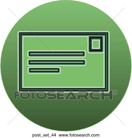 Stock Illustration - Web Page "Post" or "Email" Symbol/Icon. Fotosearch