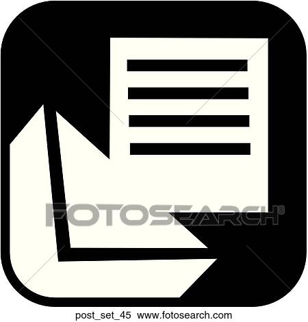 Web Page "Post" or "Email" Symbol/Icon View Large Illustration Stock Illustration - Web Page "Post" or "Email" Symbol/Icon. Fotosearch