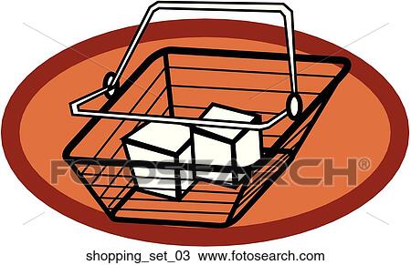 Drawing - Web Page "Shopping" Symbol/Icon. Fotosearch