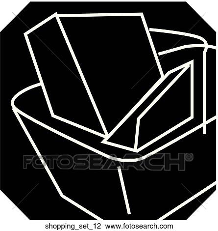 Drawing - Web Page "Shopping" Symbol/Icon. Fotosearch