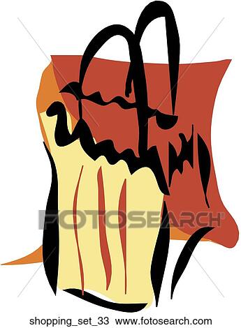 Drawing - Web Page "Shopping" Symbol/Icon. Fotosearch