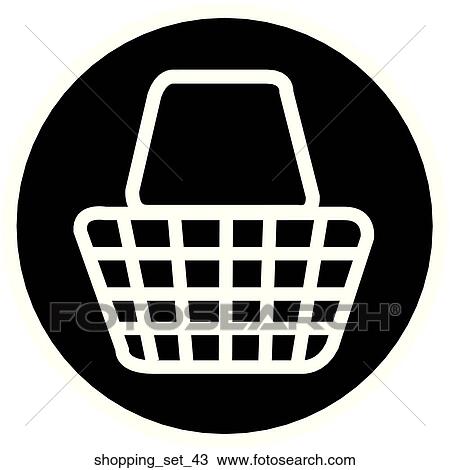 Drawing - Web Page "Shopping" Symbol/Icon. Fotosearch