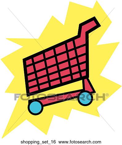 Stock Illustration - Web Page "Shopping" Symbol/Icon. Fotosearch