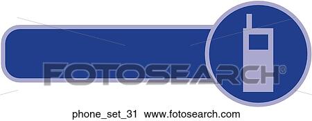Clip Art - Web Page "Telephone" Symbol/Icon. Fotosearch