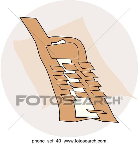 Clipart - Web Page "Telephone" Symbol/Icon. Fotosearch