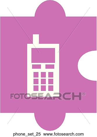 Stock Illustration - Web Page "Telephone" Symbol/Icon. Fotosearch