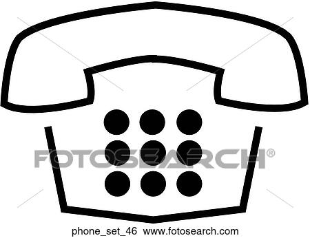 Stock Illustration - Web Page "Telephone" Symbol/Icon. Fotosearch