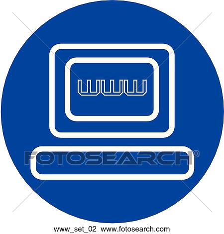Drawing - Web Page "WWW" Symbol/Icon. Fotosearch