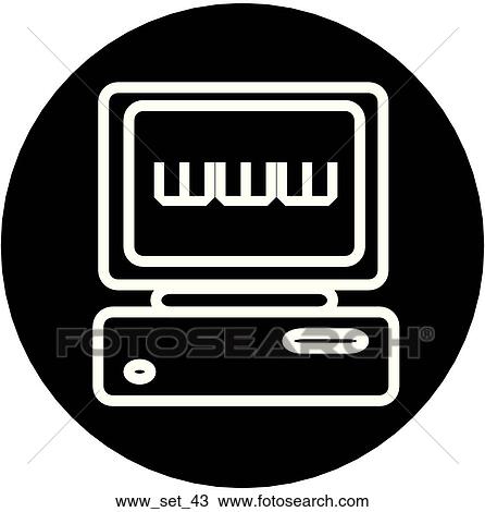 Drawing - Web Page "WWW" Symbol/Icon. Fotosearch
